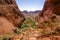 Landscape panorama from the Karingana lookout in the Olgas in outback Australia