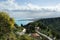 Landscape panorama taormina sicily italy