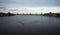 Landscape panorama of typical traditional house windmill in Zaanse Schans river canal Zaandijk Amsterdam Netherlands