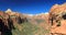 Landscape Panorama of Zion Canyon with Carmel Highway, Zion National Park, Utah