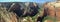 Landscape Panorama of Zion Canyon from Observation Point, Zion National Park, Utah
