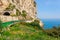 Landscape panoramic coast view between Nice and Monaco, Cote d\'Azur, France, South Europe. Beautiful luxury resort of French