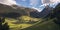 Landscape Panoramic View of Vall d`Incles