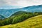 Landscape with Parang mountains in Romania