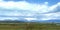 Landscape of Patagonian grasslands inside Laguna Nimez Reserve