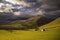 Landscape in Peak District. England