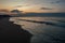 Landscape photo of the beach of Port Ginesta in Barcelona