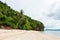 Landscape photo of tranquil island beach