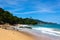 Landscape photo of tranquil island beach