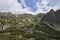 Landscape Picture of alpine countryside in High Tatras mountains in Slovakia.