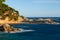 Landscape picture from a Spanish Costa Brava in a sunny day, near the town Palamos