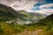 Landscape picture of the town of Odda and Sorfjord, Norway