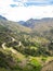 Landscape of Pisaq in Peru`s Sacred Valley of the Incas