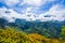 Landscape with Piton des Neiges mountain, La Reunion Island