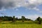 Landscape plain sky clouds