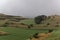 Landscape at the plateau de sault in the Pyrenees in France