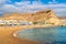 Landscape with Playa Mogan and Puerto de Mogan village