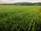 Landscape of Polish fields and mountains