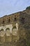 Landscape of pompeii ruins