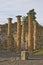 Landscape of pompeii ruins