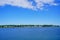 Landscape of Portland harbor, fore river and Casco Bay