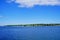 Landscape of Portland harbor, fore river and Casco Bay