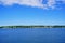 Landscape of Portland harbor, fore river and Casco Bay