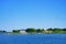 Landscape of Portland harbor, fore river and Casco Bay