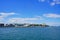 Landscape of Portland harbor, fore river and Casco Bay