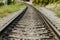 Landscape of railroad tracks - railway track