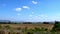 The landscape of the railway line of Thailand that passes through fields and fields and mountains and forests and rivers