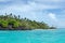 Landscape of Rapota Island in Aitutaki Lagoon Cook Islands