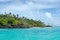 Landscape of Rapota Island in Aitutaki Lagoon Cook Islands