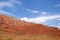 The landscape of red mountains of eastern Iran