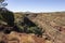 Landscape with red rocks in Joffre Gorge, Western Australia