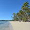 Landscape of a remote tropical beach in Fiji