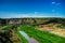 Landscape of Reut river in Orhey region Moldova