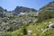 Landscape of Rila Mountain near The Camel peak, Bulgaria