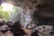 Landscape with the Rio Frio Cave in the Mountain Pine Ridge Forest Reserve in Belize. Central America