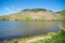 Landscape with the river Moselle and the vineyards close to Trier, rhine land palatine in Germany