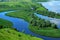 Landscape on the River Volga