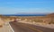 Landscape with road  in the bays of Loreto in baja california sur I