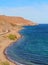 Landscape with road  in the bays of Loreto in baja california sur III