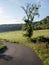 landscape with road near verdun in the north of france