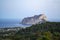 Landscape of the rock of ifach, calpe spain