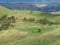 Landscape rolling hills in Australia
