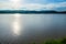 Landscape of Rong Tio Reservoir in Phu Kam Yao district