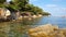 Landscape in the Sainte Marguerite island, Lerins islands, France