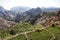 Landscape Saiq Plateau and terrace cultivation in Oman