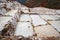 Landscape of the salt terraces of Maras  Salineras de Maras in the Andes mountain range in the region of Cusco, Peru, Sacred